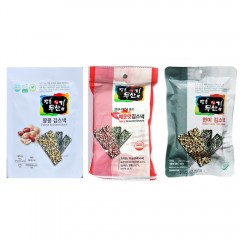 김스낵 / 착한김 장흥무산김 김스낵 - 땅콩김스낵 현미김스낵 매운맛김스낵 각 5봉